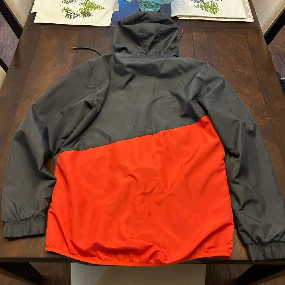 Russell athletic Red and Black Windbreaker rain Jacket